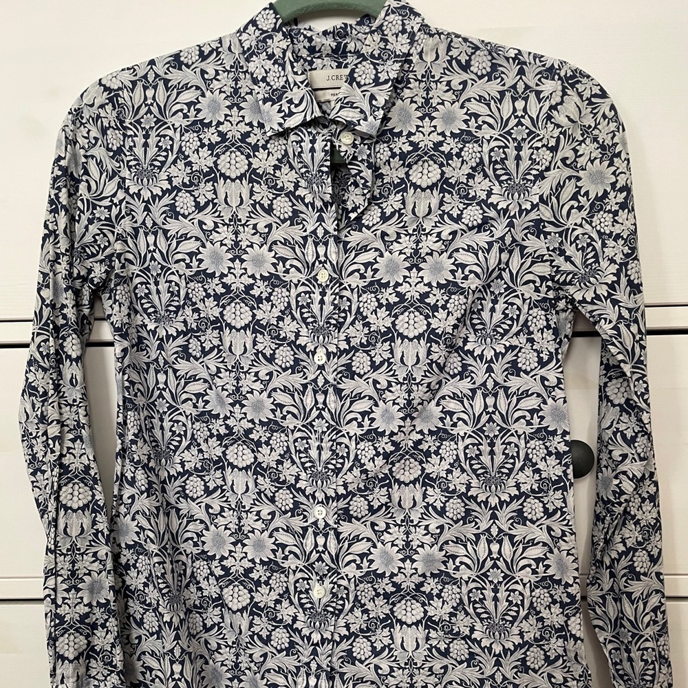 J. Crew Liberty Print button down